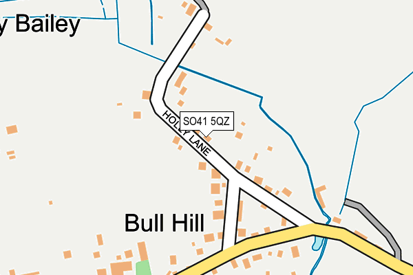 SO41 5QZ map - OS OpenMap – Local (Ordnance Survey)