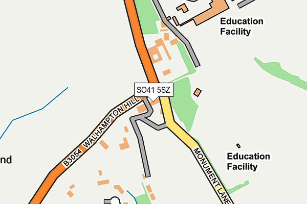 SO41 5SZ map - OS OpenMap – Local (Ordnance Survey) SO41 5SZ map - OS OpenMap – Local (Ordnance Survey)