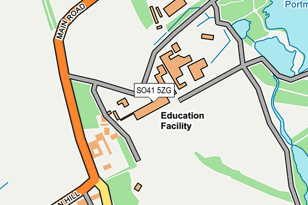 SO41 5ZG map - OS OpenMap – Local (Ordnance Survey) SO41 5ZG map - OS OpenMap – Local (Ordnance Survey)
