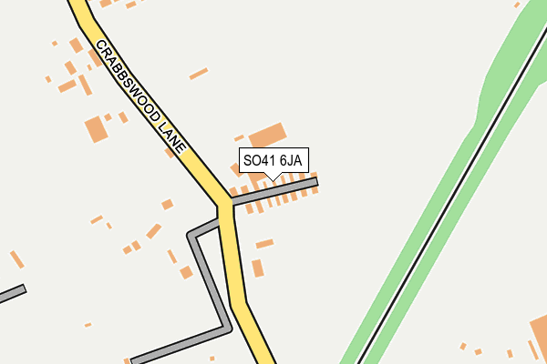 SO41 6JA map - OS OpenMap – Local (Ordnance Survey) SO41 6JA map - OS OpenMap – Local (Ordnance Survey)