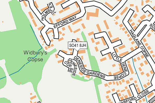 SO41 8JH map - OS OpenMap – Local (Ordnance Survey) SO41 8JH map - OS OpenMap – Local (Ordnance Survey)