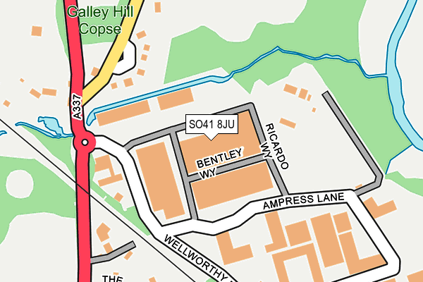 SO41 8JU map - OS OpenMap – Local (Ordnance Survey) SO41 8JU map - OS OpenMap – Local (Ordnance Survey)