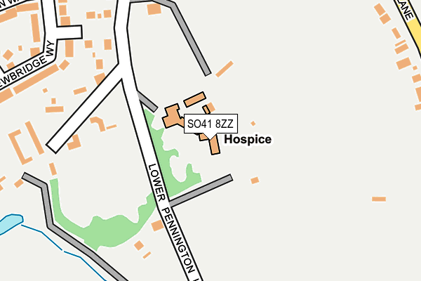 SO41 8ZZ map - OS OpenMap – Local (Ordnance Survey) SO41 8ZZ map - OS OpenMap – Local (Ordnance Survey)