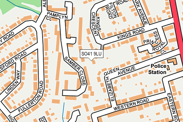 SO41 9LU map - OS OpenMap – Local (Ordnance Survey) SO41 9LU map - OS OpenMap – Local (Ordnance Survey)
