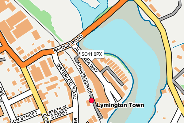 SO41 9PX map - OS OpenMap – Local (Ordnance Survey) SO41 9PX map - OS OpenMap – Local (Ordnance Survey)