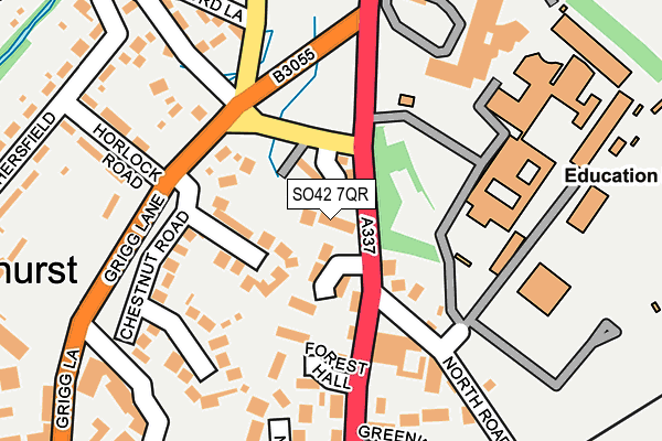 SO42 7QR map - OS OpenMap – Local (Ordnance Survey) SO42 7QR map - OS OpenMap – Local (Ordnance Survey)