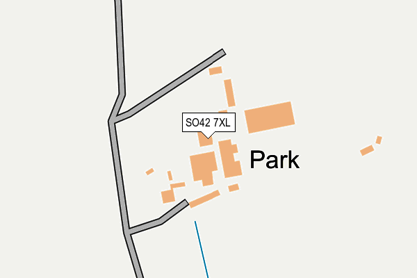 SO42 7XL map - OS OpenMap – Local (Ordnance Survey)