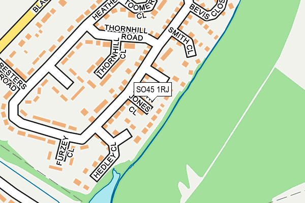 SO45 1RJ map - OS OpenMap – Local (Ordnance Survey) SO45 1RJ map - OS OpenMap – Local (Ordnance Survey)