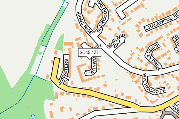 SO45 1ZL map - OS OpenMap – Local (Ordnance Survey) SO45 1ZL map - OS OpenMap – Local (Ordnance Survey)