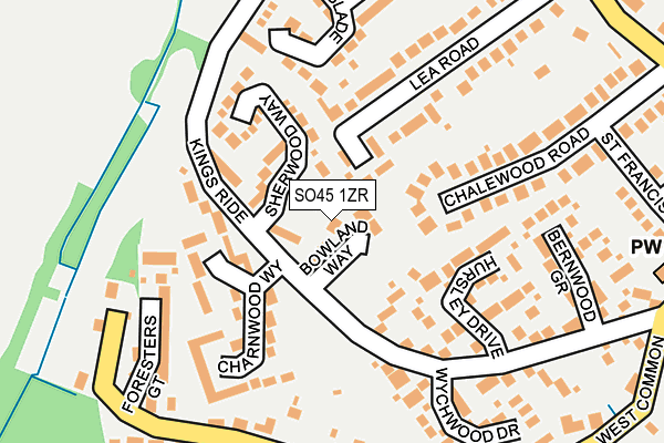 SO45 1ZR map - OS OpenMap – Local (Ordnance Survey) SO45 1ZR map - OS OpenMap – Local (Ordnance Survey)