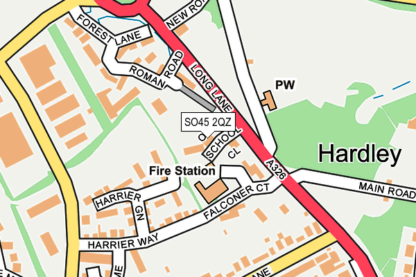 SO45 2QZ map - OS OpenMap – Local (Ordnance Survey) SO45 2QZ map - OS OpenMap – Local (Ordnance Survey)