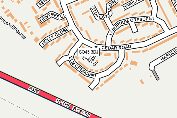 SO45 3DJ map - OS OpenMap – Local (Ordnance Survey) SO45 3DJ map - OS OpenMap – Local (Ordnance Survey)