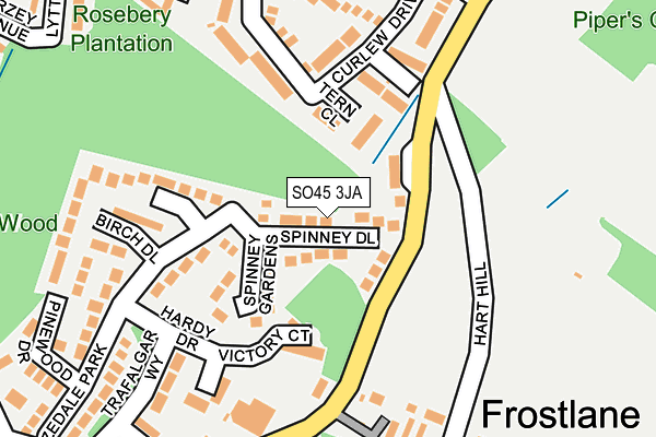 SO45 3JA map - OS OpenMap – Local (Ordnance Survey) SO45 3JA map - OS OpenMap – Local (Ordnance Survey)