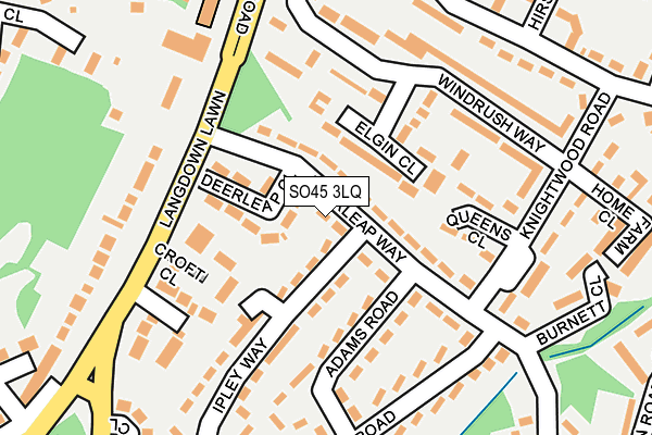 SO45 3LQ map - OS OpenMap – Local (Ordnance Survey) SO45 3LQ map - OS OpenMap – Local (Ordnance Survey)