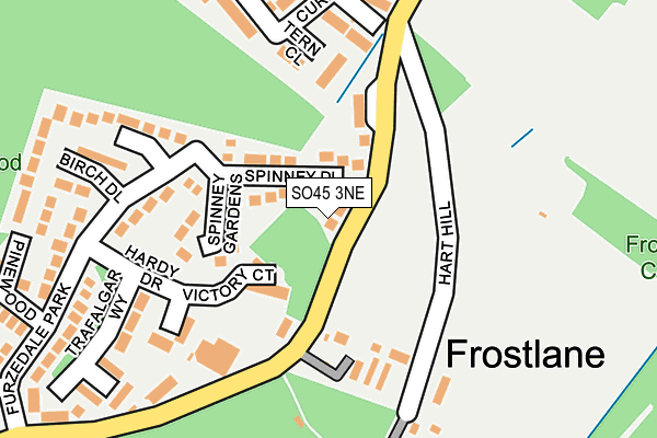 SO45 3NE map - OS OpenMap – Local (Ordnance Survey) SO45 3NE map - OS OpenMap – Local (Ordnance Survey)