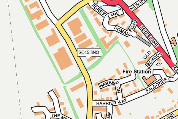 SO45 3NQ map - OS OpenMap – Local (Ordnance Survey) SO45 3NQ map - OS OpenMap – Local (Ordnance Survey)