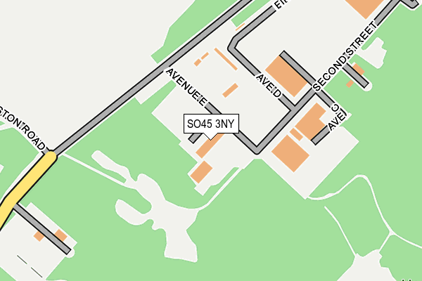 SO45 3NY map - OS OpenMap – Local (Ordnance Survey) SO45 3NY map - OS OpenMap – Local (Ordnance Survey)