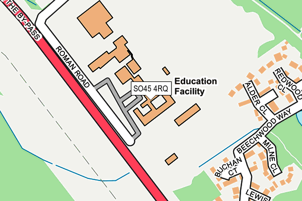 SO45 4RQ map - OS OpenMap – Local (Ordnance Survey)