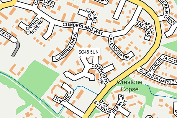 SO45 5UN map - OS OpenMap – Local (Ordnance Survey) SO45 5UN map - OS OpenMap – Local (Ordnance Survey)