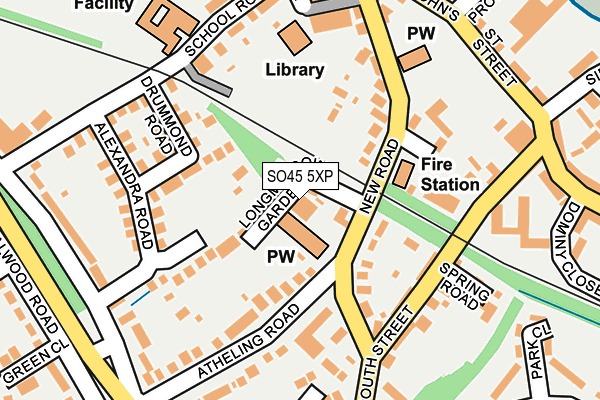 SO45 5XP map - OS OpenMap – Local (Ordnance Survey) SO45 5XP map - OS OpenMap – Local (Ordnance Survey)