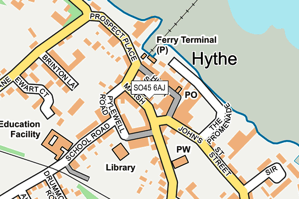 SO45 6AJ map - OS OpenMap – Local (Ordnance Survey) SO45 6AJ map - OS OpenMap – Local (Ordnance Survey)