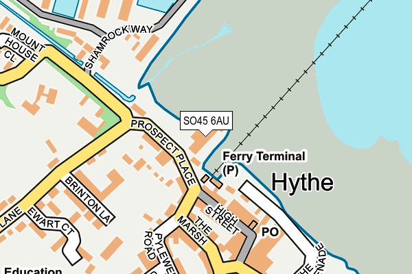 SO45 6AU map - OS OpenMap – Local (Ordnance Survey) SO45 6AU map - OS OpenMap – Local (Ordnance Survey)