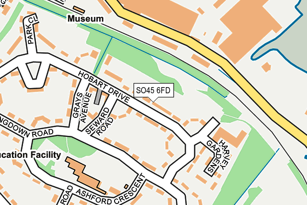 SO45 6FD map - OS OpenMap – Local (Ordnance Survey) SO45 6FD map - OS OpenMap – Local (Ordnance Survey)