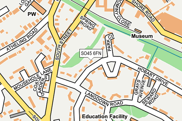 SO45 6FN map - OS OpenMap – Local (Ordnance Survey) SO45 6FN map - OS OpenMap – Local (Ordnance Survey)
