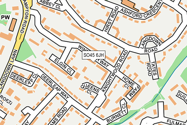 SO45 6JH map - OS OpenMap – Local (Ordnance Survey) SO45 6JH map - OS OpenMap – Local (Ordnance Survey)