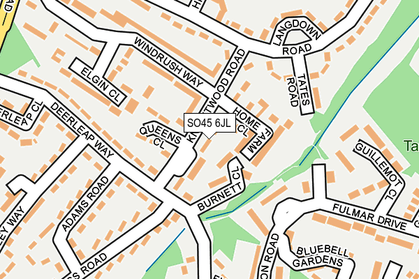 SO45 6JL map - OS OpenMap – Local (Ordnance Survey) SO45 6JL map - OS OpenMap – Local (Ordnance Survey)