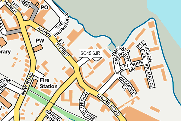 SO45 6JR map - OS OpenMap – Local (Ordnance Survey) SO45 6JR map - OS OpenMap – Local (Ordnance Survey)