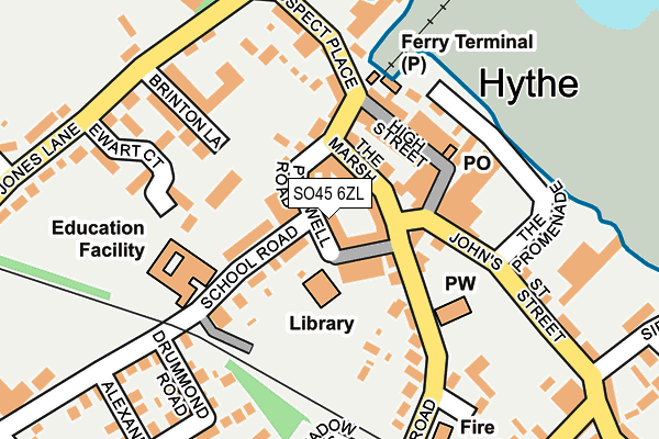 SO45 6ZL map - OS OpenMap – Local (Ordnance Survey) SO45 6ZL map - OS OpenMap – Local (Ordnance Survey)