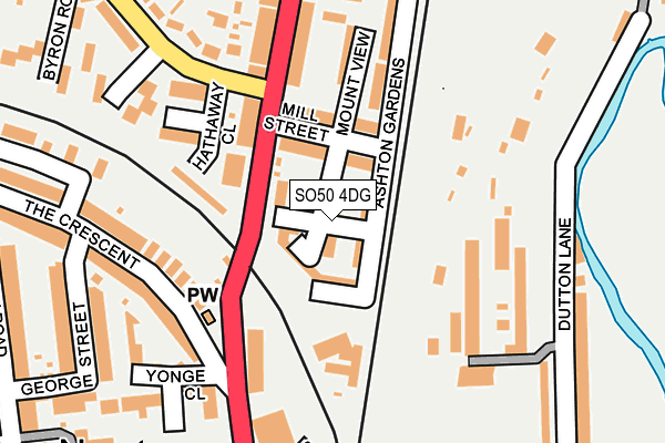 SO50 4DG map - OS OpenMap – Local (Ordnance Survey) SO50 4DG map - OS OpenMap – Local (Ordnance Survey)