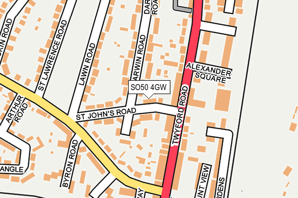 SO50 4GW map - OS OpenMap – Local (Ordnance Survey) SO50 4GW map - OS OpenMap – Local (Ordnance Survey)