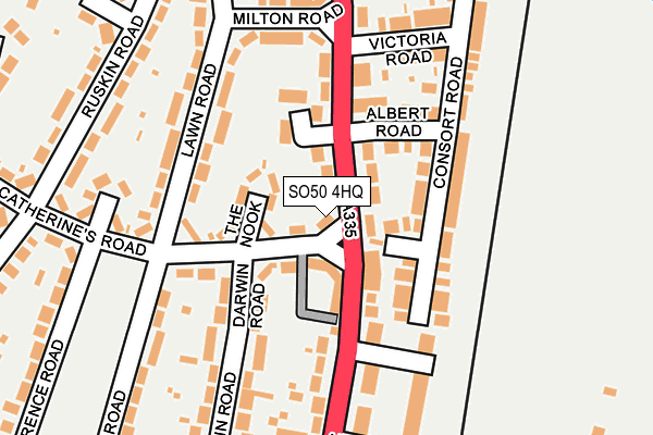 SO50 4HQ map - OS OpenMap – Local (Ordnance Survey) SO50 4HQ map - OS OpenMap – Local (Ordnance Survey)