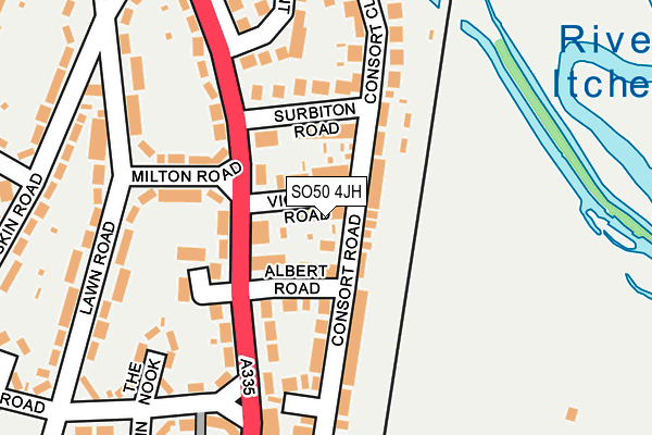 SO50 4JH map - OS OpenMap – Local (Ordnance Survey) SO50 4JH map - OS OpenMap – Local (Ordnance Survey)