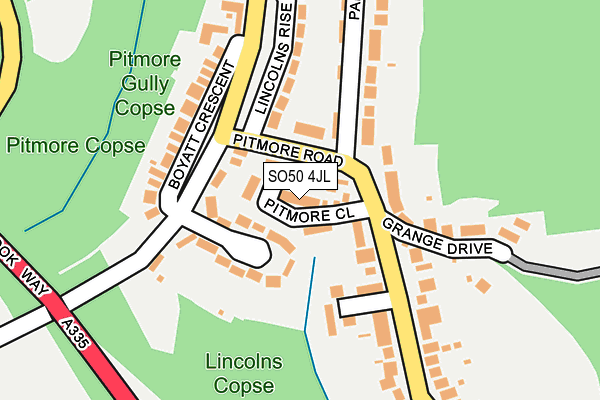 SO50 4JL map - OS OpenMap – Local (Ordnance Survey) SO50 4JL map - OS OpenMap – Local (Ordnance Survey)