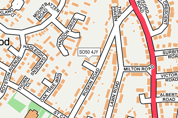 SO50 4JY map - OS OpenMap – Local (Ordnance Survey) SO50 4JY map - OS OpenMap – Local (Ordnance Survey)