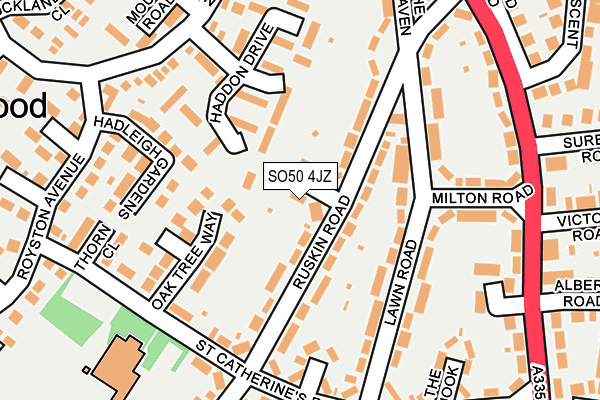 SO50 4JZ map - OS OpenMap – Local (Ordnance Survey) SO50 4JZ map - OS OpenMap – Local (Ordnance Survey)