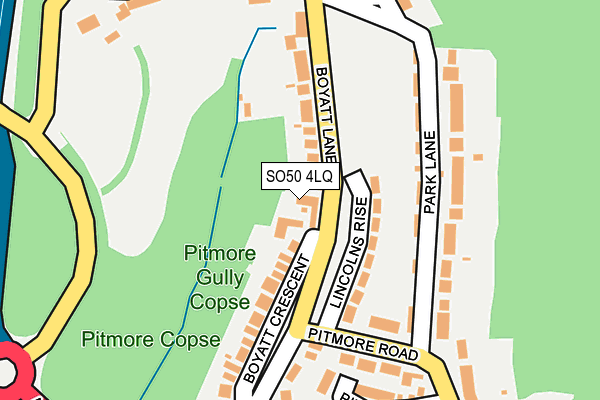 SO50 4LQ map - OS OpenMap – Local (Ordnance Survey) SO50 4LQ map - OS OpenMap – Local (Ordnance Survey)