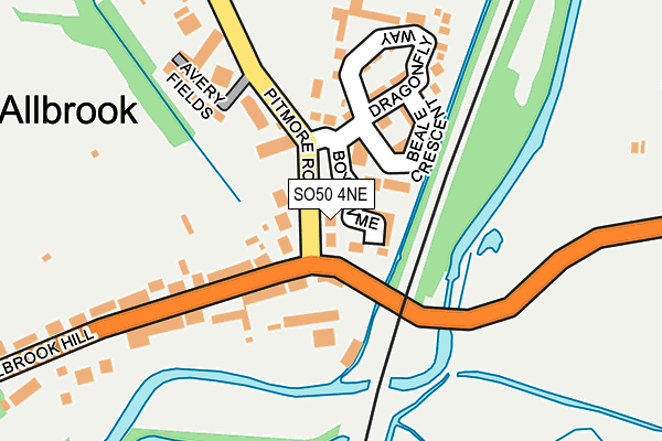 SO50 4NE map - OS OpenMap – Local (Ordnance Survey) SO50 4NE map - OS OpenMap – Local (Ordnance Survey)