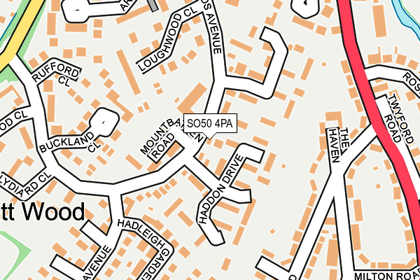 SO50 4PA map - OS OpenMap – Local (Ordnance Survey) SO50 4PA map - OS OpenMap – Local (Ordnance Survey)
