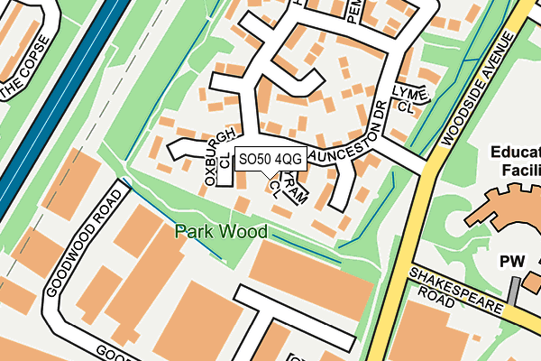 SO50 4QG map - OS OpenMap – Local (Ordnance Survey) SO50 4QG map - OS OpenMap – Local (Ordnance Survey)