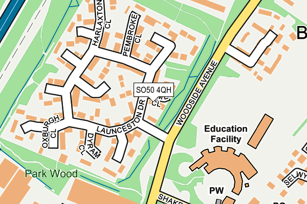 SO50 4QH map - OS OpenMap – Local (Ordnance Survey) SO50 4QH map - OS OpenMap – Local (Ordnance Survey)
