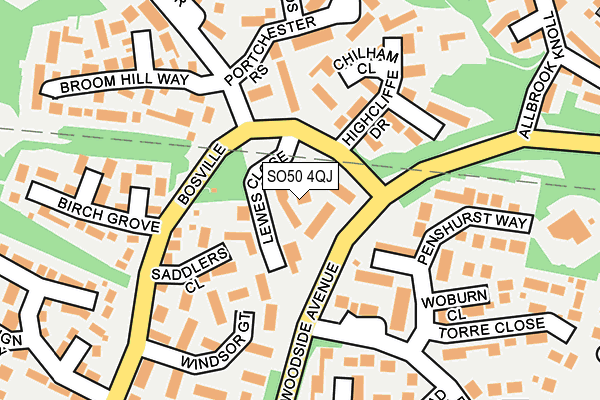 SO50 4QJ map - OS OpenMap – Local (Ordnance Survey) SO50 4QJ map - OS OpenMap – Local (Ordnance Survey)