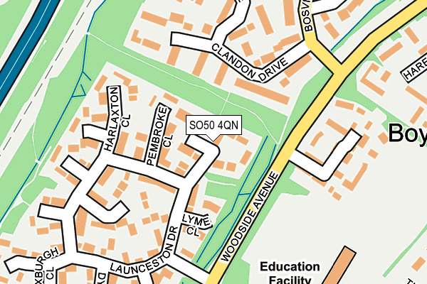 SO50 4QN map - OS OpenMap – Local (Ordnance Survey) SO50 4QN map - OS OpenMap – Local (Ordnance Survey)