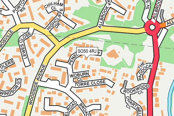 SO50 4RJ map - OS OpenMap – Local (Ordnance Survey) SO50 4RJ map - OS OpenMap – Local (Ordnance Survey)