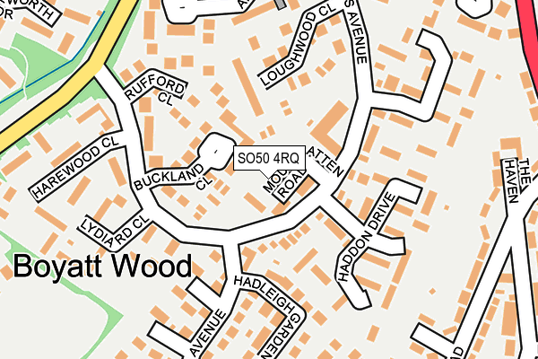 SO50 4RQ map - OS OpenMap – Local (Ordnance Survey) SO50 4RQ map - OS OpenMap – Local (Ordnance Survey)