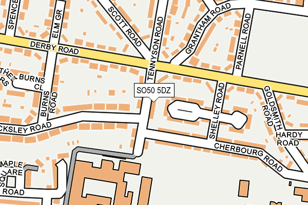 SO50 5DZ map - OS OpenMap – Local (Ordnance Survey) SO50 5DZ map - OS OpenMap – Local (Ordnance Survey)