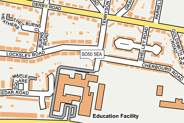 SO50 5EA map - OS OpenMap – Local (Ordnance Survey) SO50 5EA map - OS OpenMap – Local (Ordnance Survey)